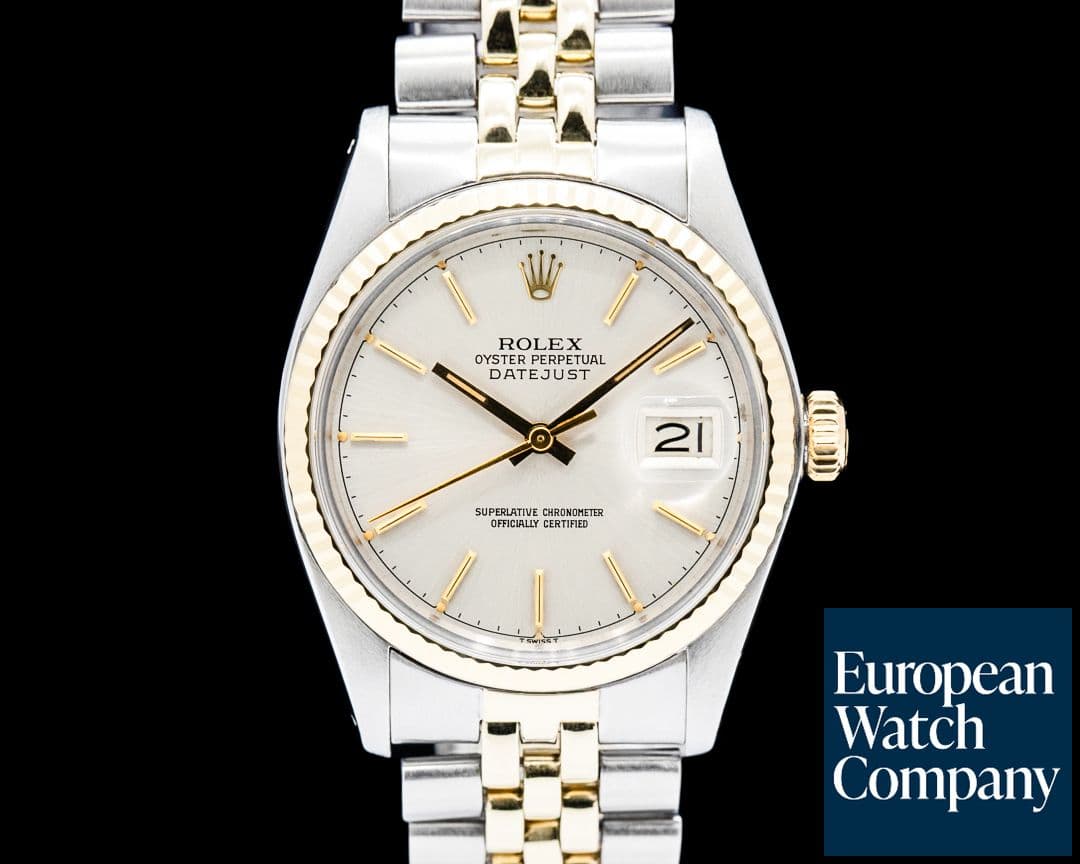 Image of Rolex 16013 Datejust 18K Yellow Gold / SS Silver Dial Circa. 1978