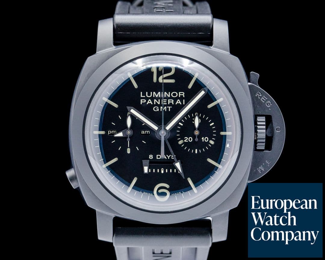 Image of Panerai PAM00317 Luminor 1950 Chrono Monopulsante 8 Days GMT Ceramic