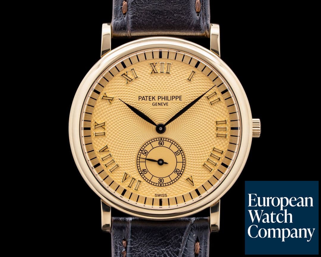 Image of Patek Philippe 5022J-001 Calatrava 18K Yellow Gold Champagne Dial