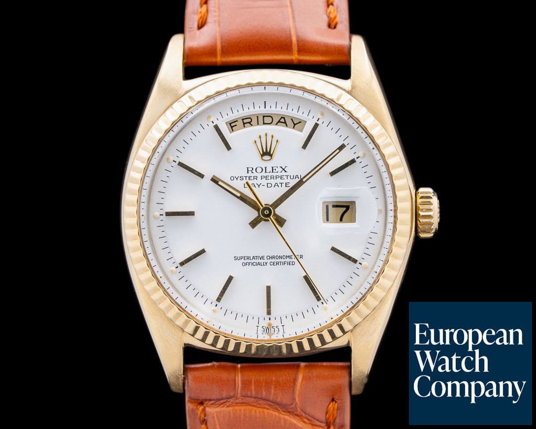 Image of Rolex 1803 Day-Date 18K Yellow Gold White Dial Circa. 1969