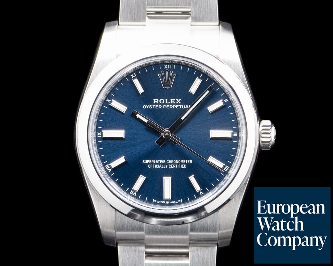 Image of Rolex 124200 Oyster Perpetual 34 SS Blue Dial