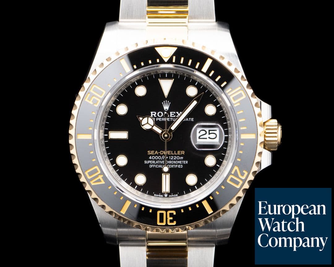 Image of Rolex 126603 Sea-Dweller SS / 18K Yellow Gold Black Dial