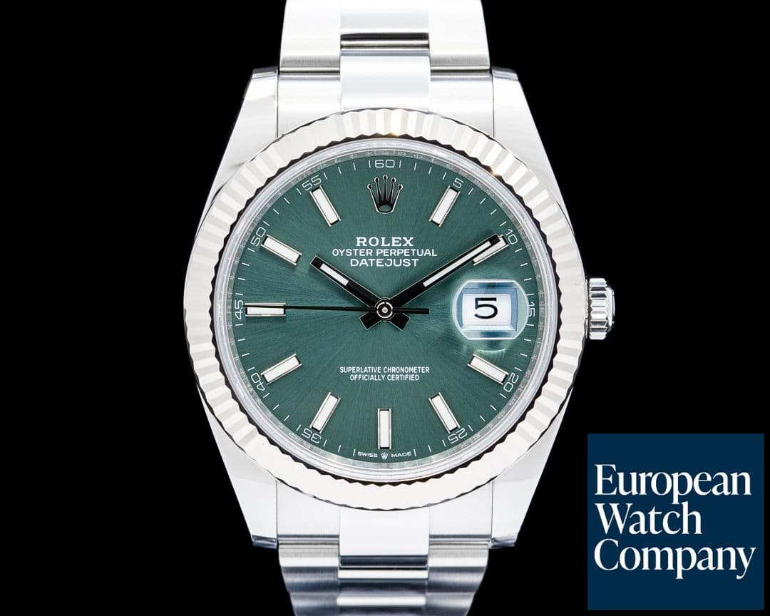 Image of Rolex 126334 Datejust 41 SS Mint Green Dial