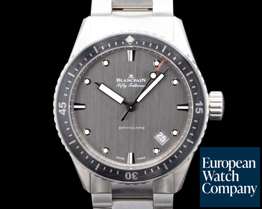 Image of Blancpain 5000 Fifty Fathoms Bathyscaphe Titanium Gray Dial