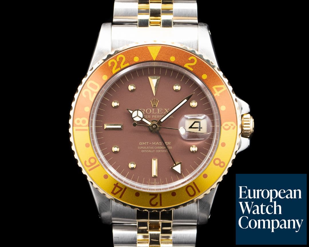 Image of Rolex 1675/3 GMT Master "Root Beer" 18K YG / SS Brown Dial Circa. 1971 RARE