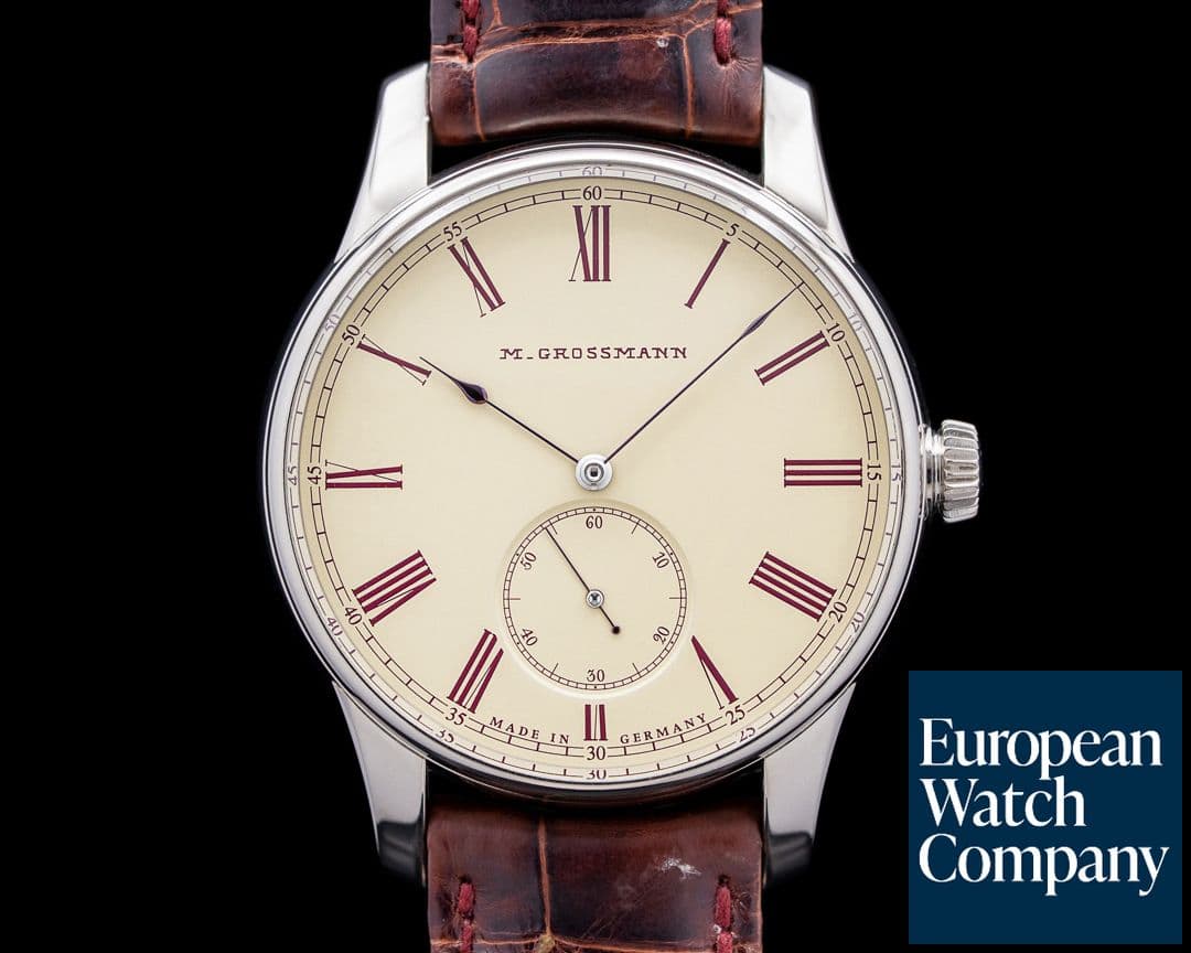 Image of Moritz Grossmann MG-003404 Hamatic Vintage 18K WG Cream Dial RARE LIMITED