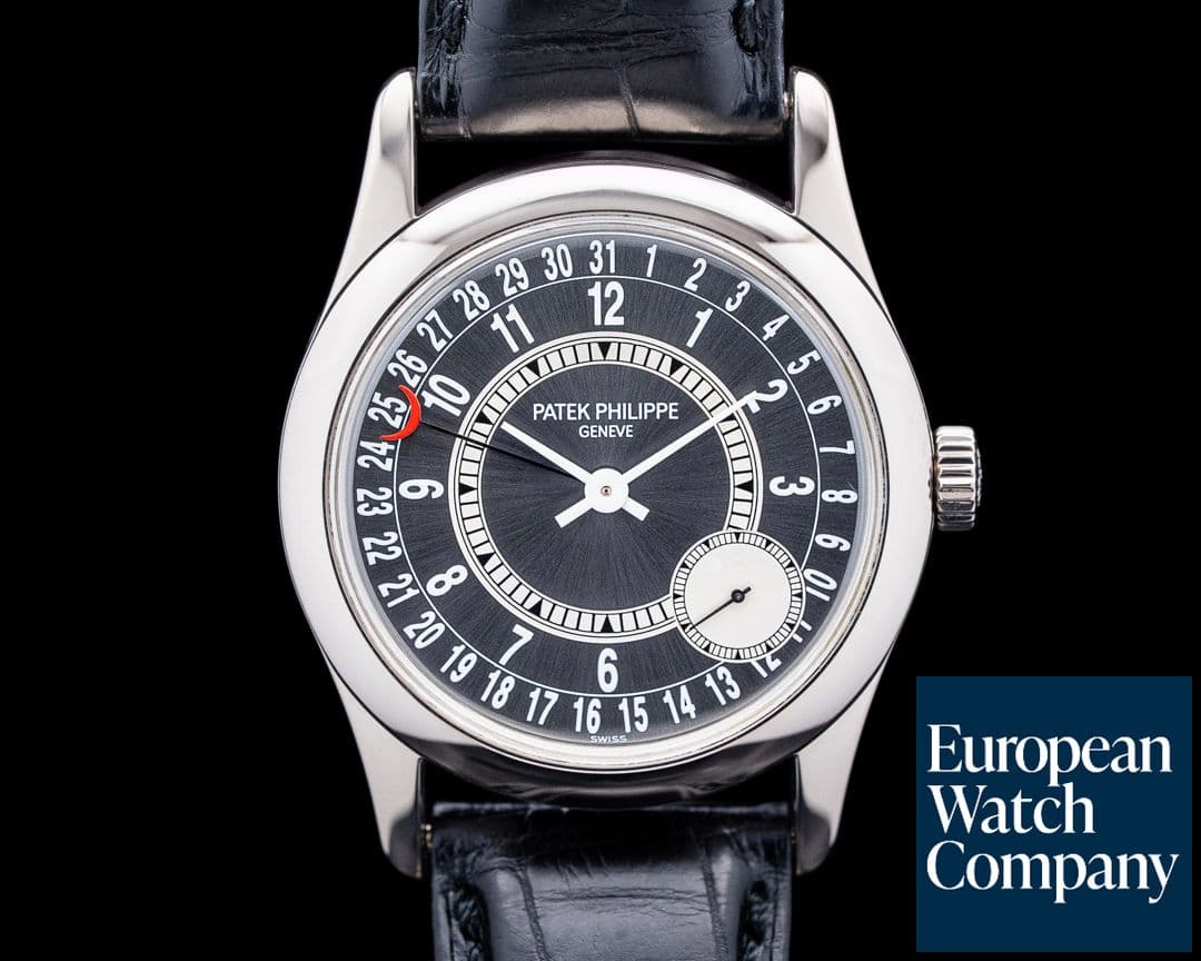 Image of Patek Philippe 6000G Calatrava 18K White Gold Gray Dial