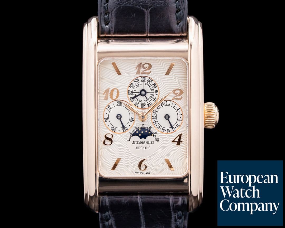 Image of Audemars Piguet 25911OR Edward Piguet Perpetual Calendar 18K Rose Gold Silver Dial