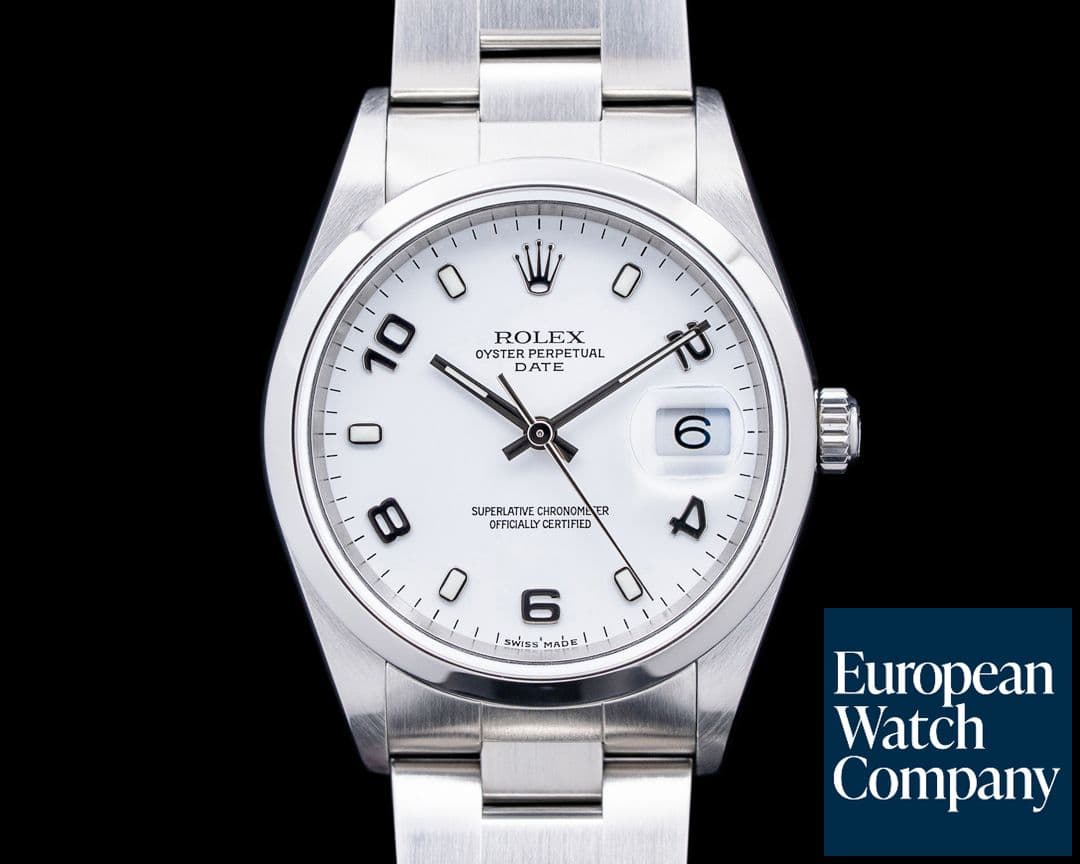 Image of Rolex 15200 Oyster Perpetual Date 34mm SS White Dial Circa. 2002