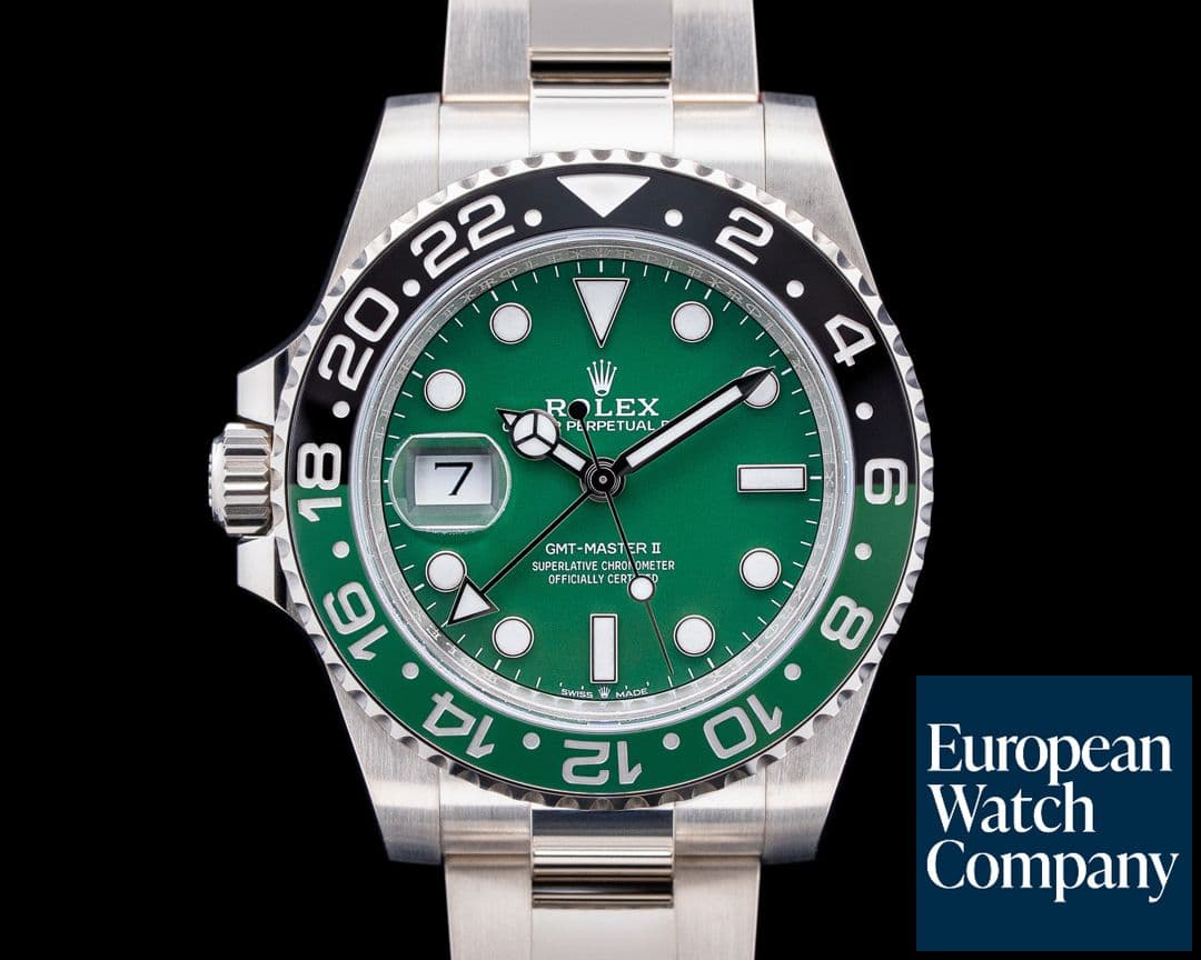 Image of Rolex GMT-Master II 18K White Gold Green Dial 2025