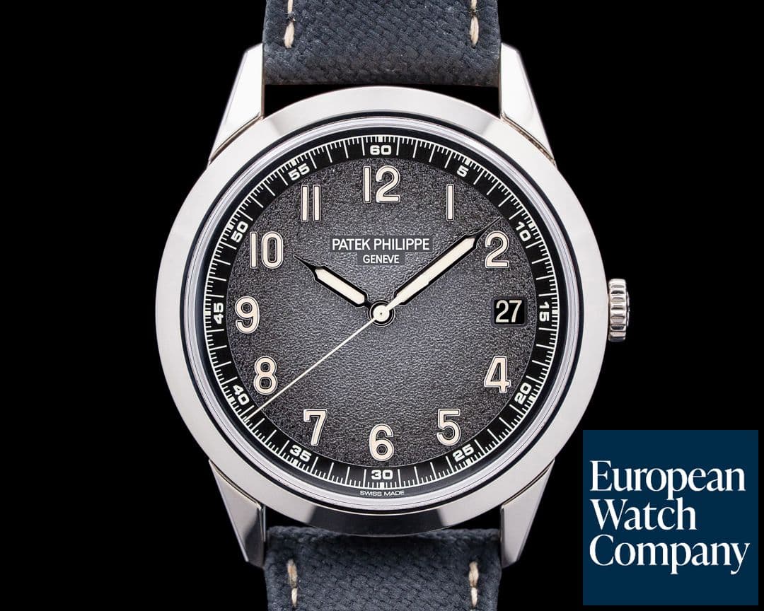 Image of Patek Philippe 5226G-001 Calatrava 18K White Gold Charcoal Textured Dial