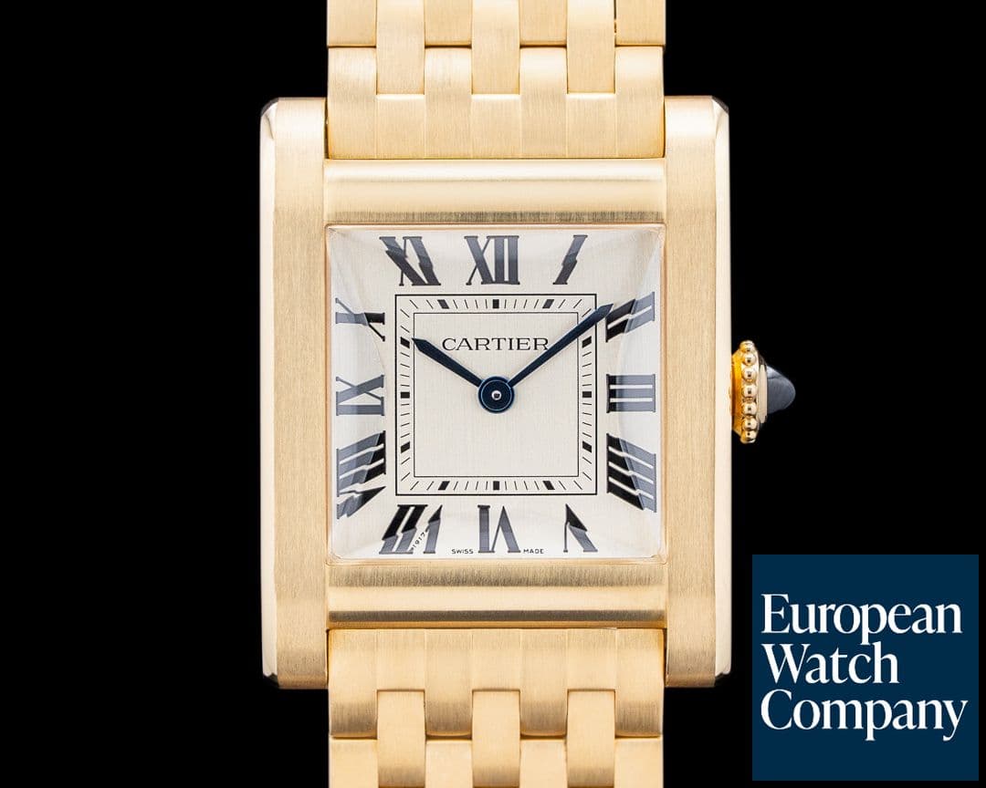 Image of Cartier WGTA0110 Tank Normale 18K Yellow Gold Silver Dial LIMITED
