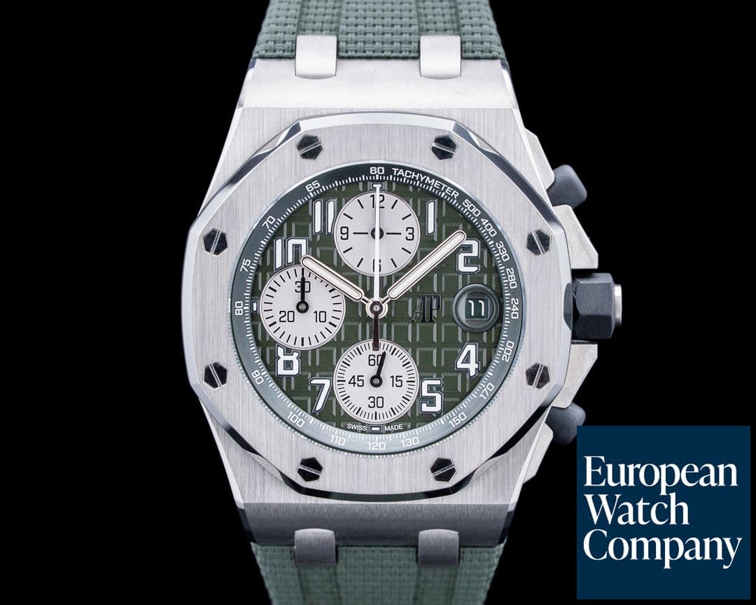 Image of Audemars Piguet 26238TI Royal Oak Offshore Titanium Green Dial