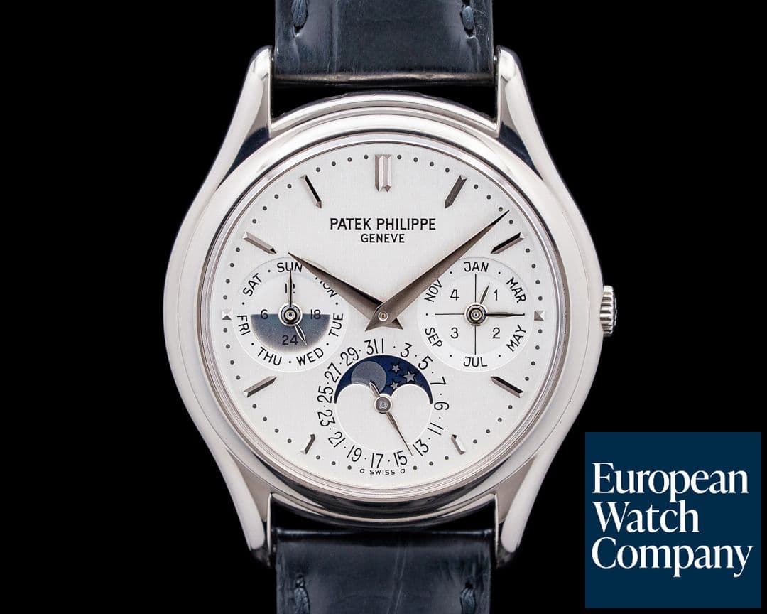 Image of Patek Philippe 3940G Perpetual Calendar 18K White Gold Silver Dial