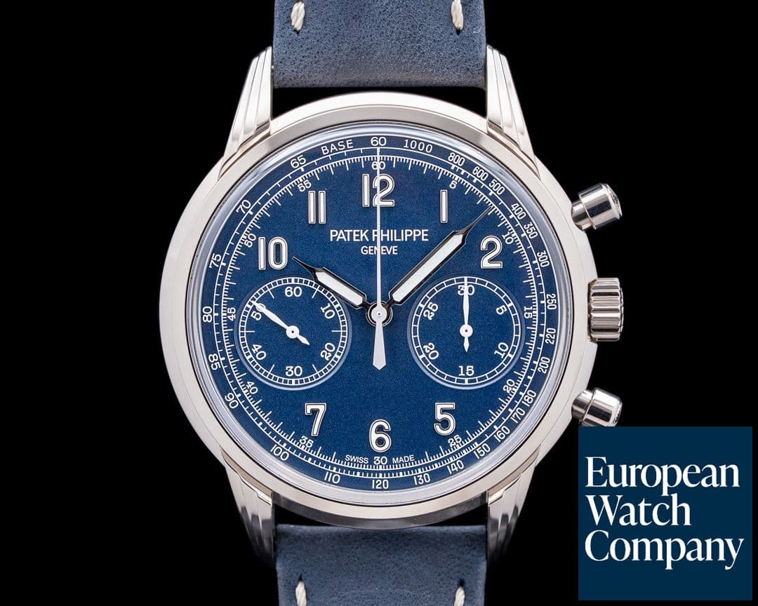 Image of Patek Philippe 5172G Chronograph 18K White Gold Blue Dial