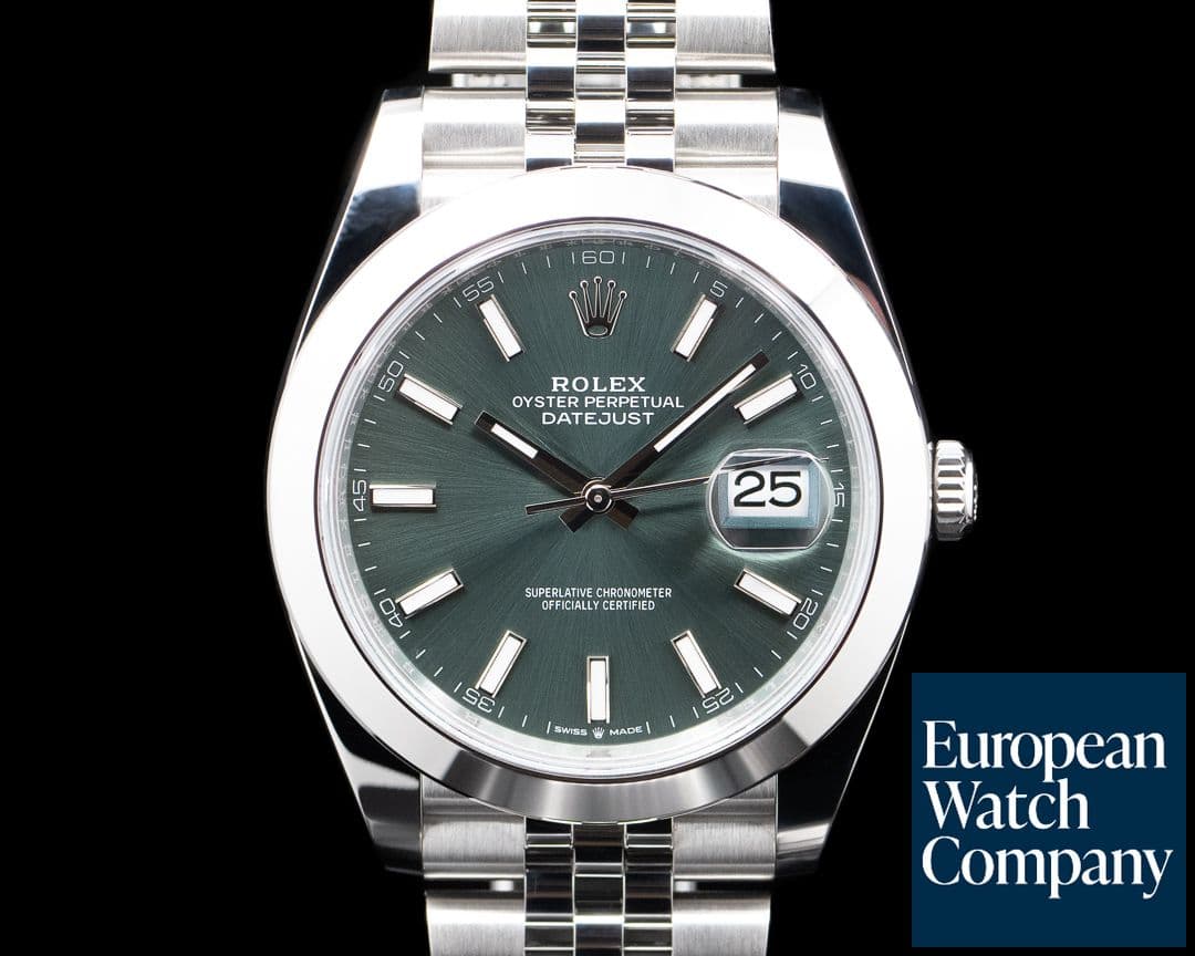 Image of Rolex 126300 Datejust 41 SS Green Dial 2025