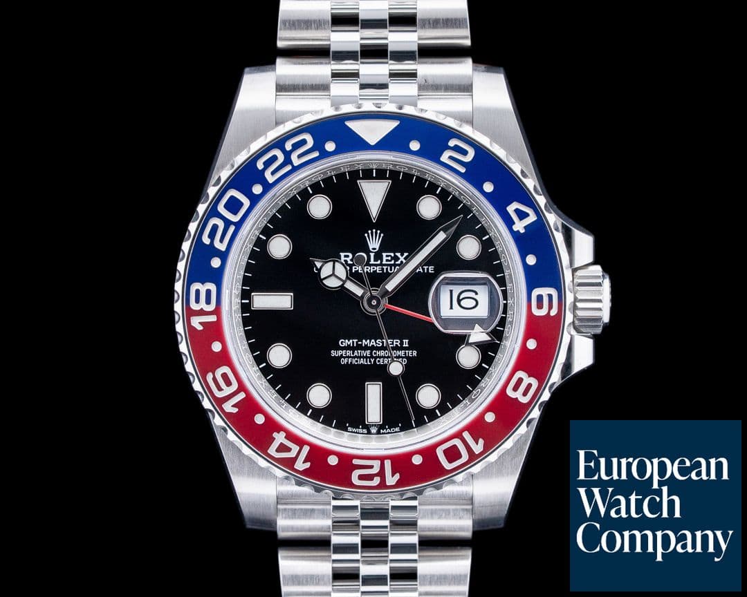 Image of Rolex 126710BLRO GMT-Master II "Pepsi" Jubilee SS Black Dial