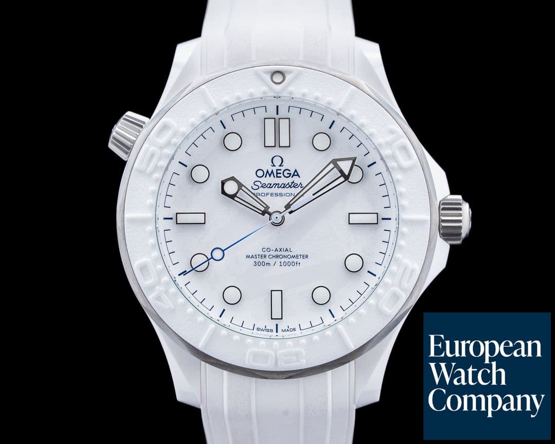 Image of Omega Seamaster Diver 300M Milano Cortina Ceramic White Dial 2026 UNWORN