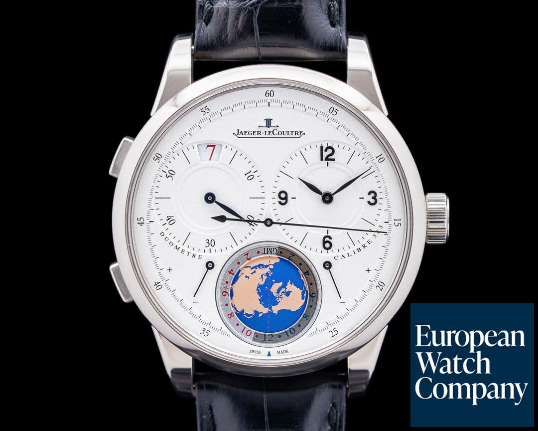 Image of Jaeger LeCoultre Q606352J Duometre Unique Travel Time 18K WG Silver Dial LIMITED