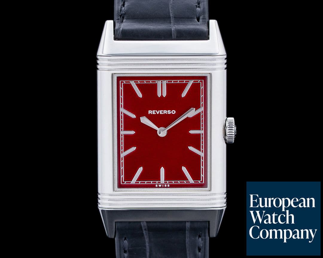 Image of Jaeger LeCoultre 278856J Grande Reverso Ultra Thin 1931 Rouge SS Red Dial
