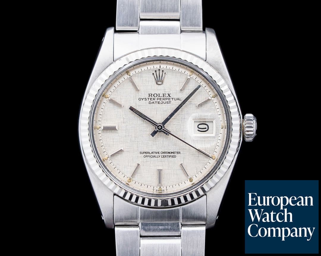 Image of Rolex 1601 Datejust SS Silver Linen Dial Circa. 1973