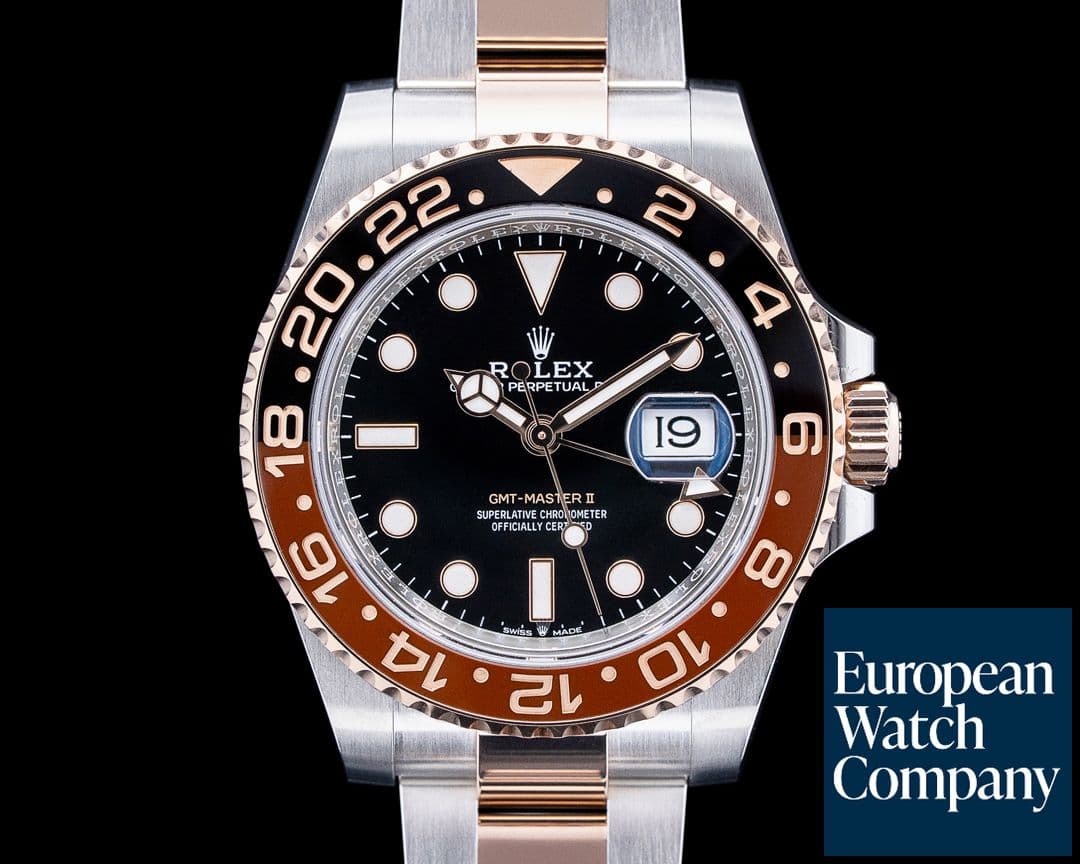 Image of Rolex 126711CHNR GMT-Master II "Root Beer" 18K Rose Gold / SS Black Dial 2025