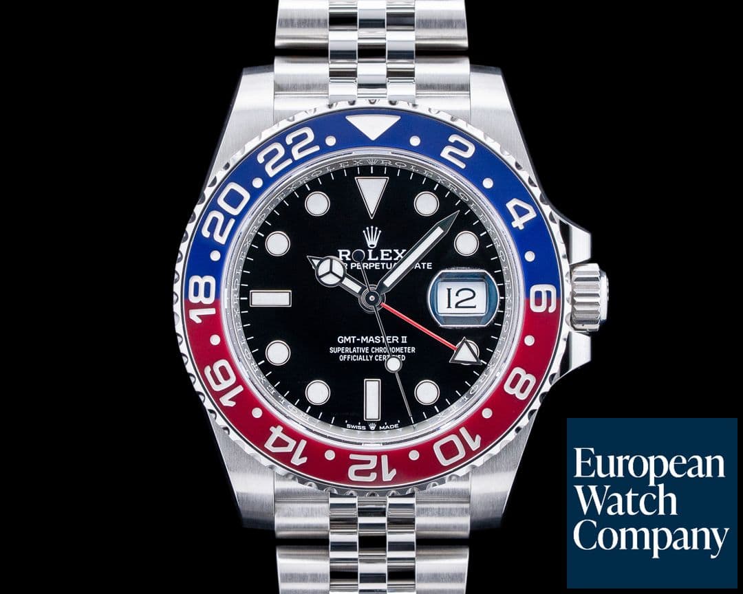 Image of Rolex 126710BLRO GMT-Master II "Pepsi" Jubilee SS Black Dial 2025