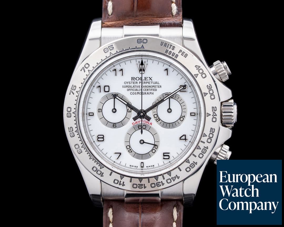 Image of Rolex 116519 Daytona 18K White Gold White Dial