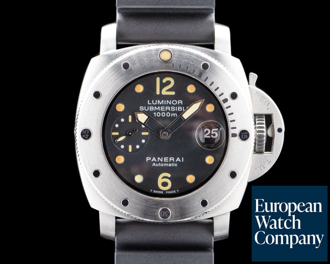 Image of Panerai PAM00243 Luminor 1950 Submersible 1000M SS Black Dial