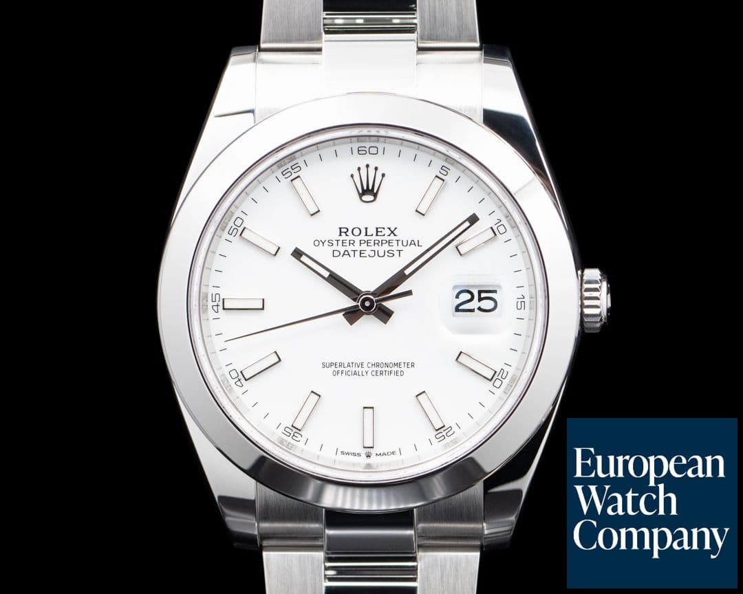 Image of Rolex 126300 Datejust 41 SS White Dial