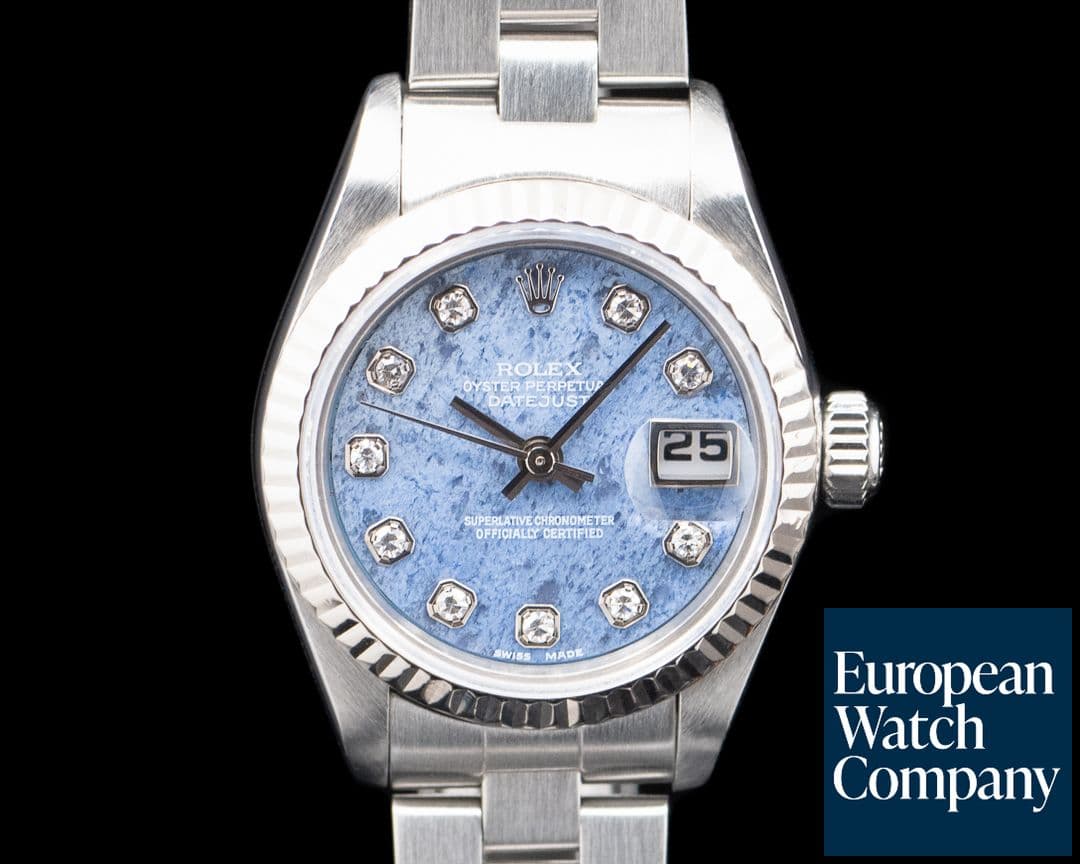 Image of Rolex 79174 Datejust SS Sodalite Diamond Dial RARE Circa. 2000