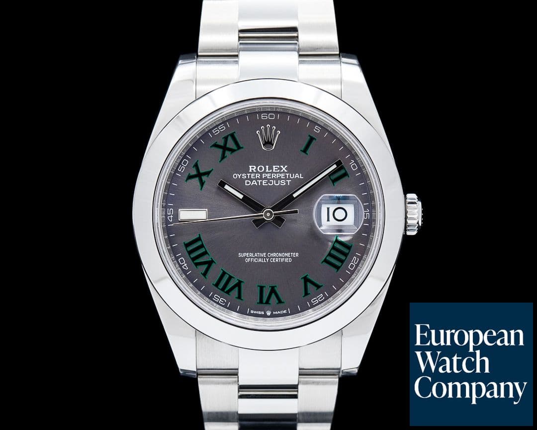 Image of Rolex 126300 Datejust 41 SS Wimbledon Dial