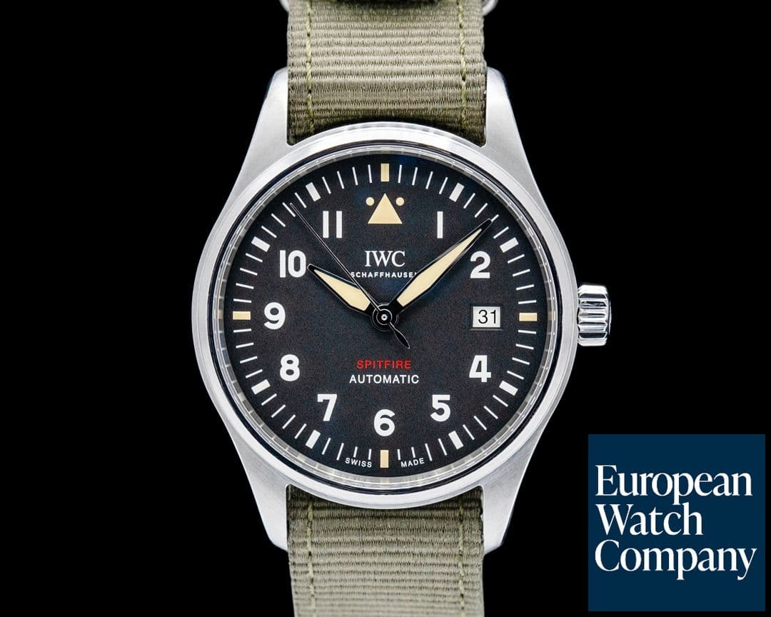 Image of IWC IW326801 Pilot's Watch Automatic Spitfire SS Black Dial