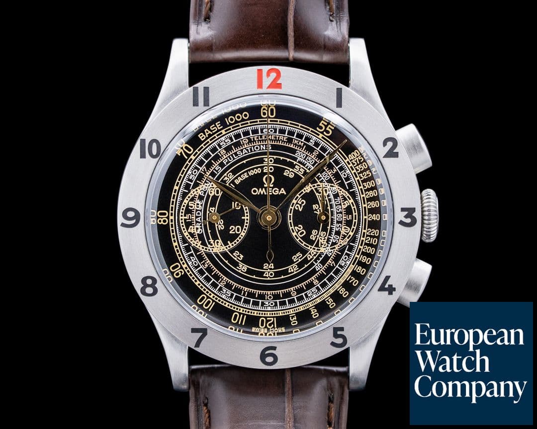 Image of Omega Museum Collection No 3 Officers Watch SS Black Dial LIMITED