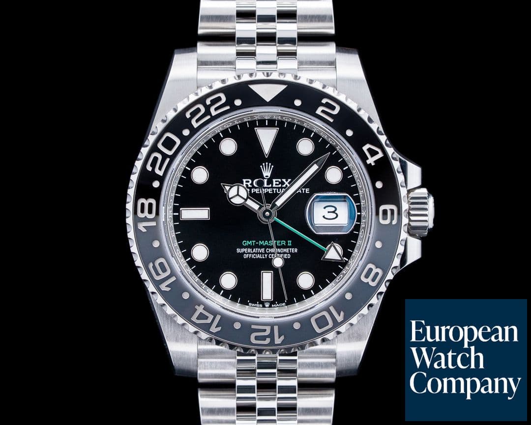 Image of Rolex 126710GRNR GMT-Master II "Bruce Wayne" SS Black Dial