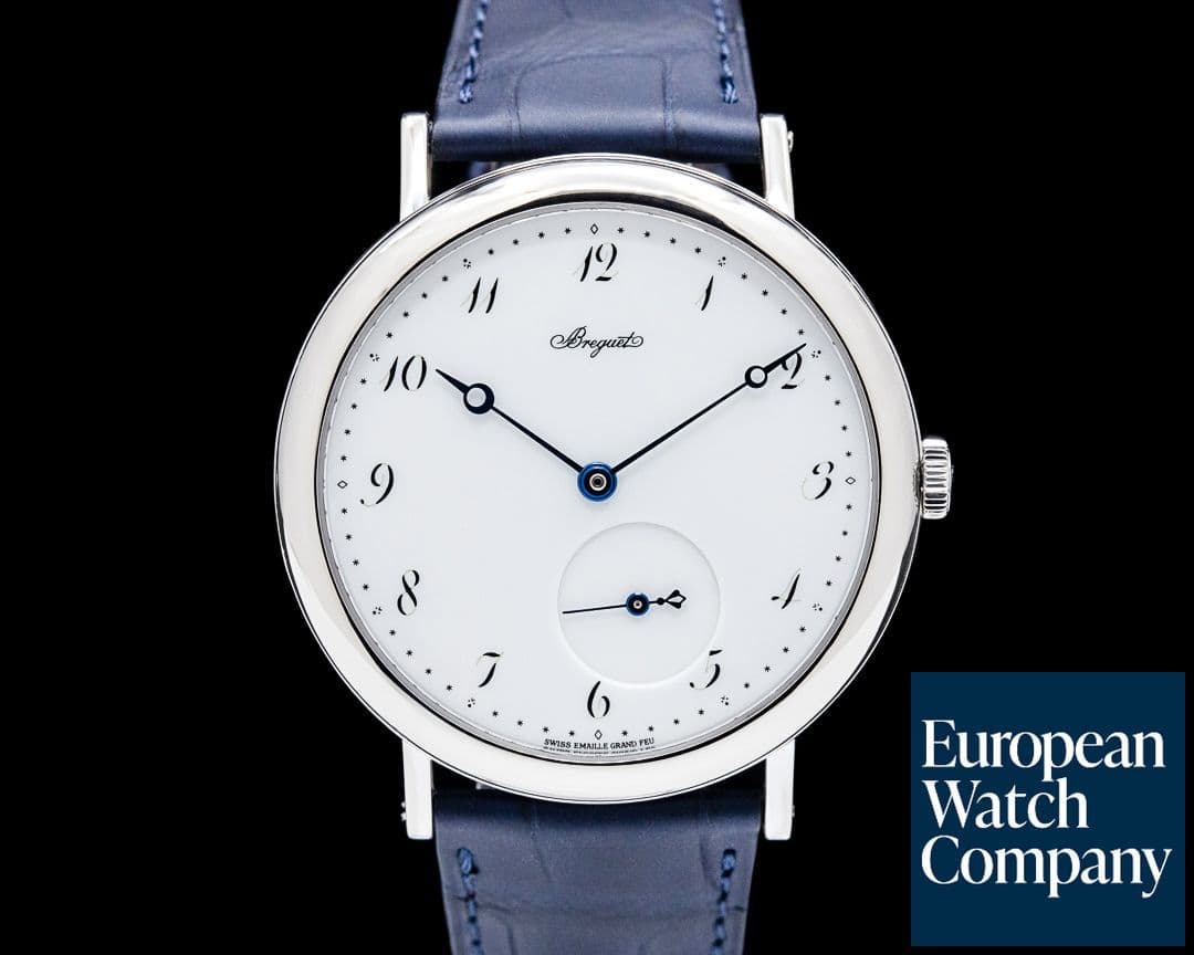 Image of Breguet 5140 Classique 18K White Gold Grand Feu Enamel Dial