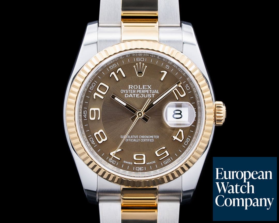 Image of Rolex 116233 Datejust SS / 18K Yellow Gold Brown Dial