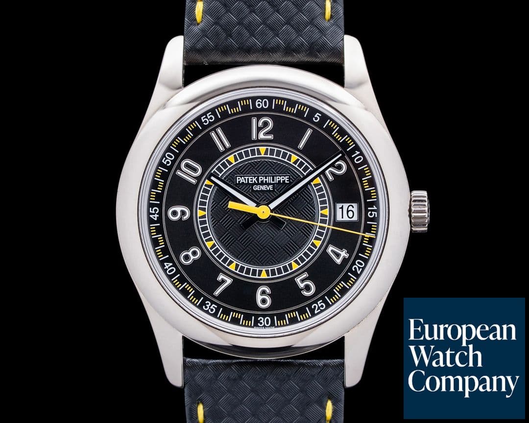 Image of Patek Philippe 6007G Calatrava White Gold Ebony Black Dial