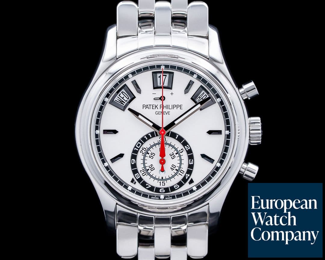 Image of Patek Philippe 5960/1A Annual Calendar Chronograph SS Silver Dial