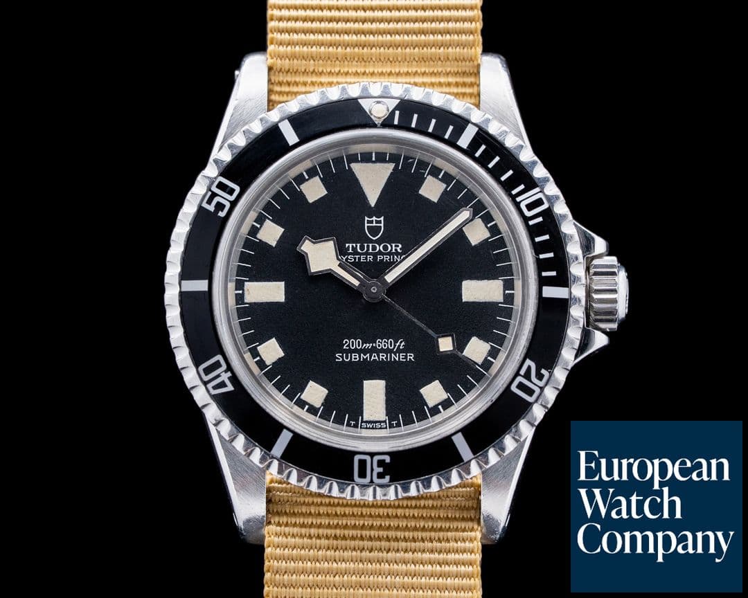 Image of Tudor 7016/0 Submariner Snowflake SS Black Dial Circa 1970s