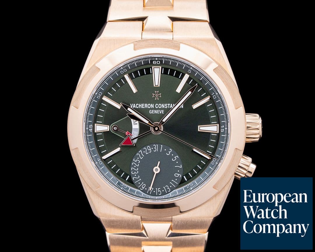 Image of Vacheron Constantin 7920V Overseas Dual Time 18K Rose Gold Green Dial 2026 UNWORN
