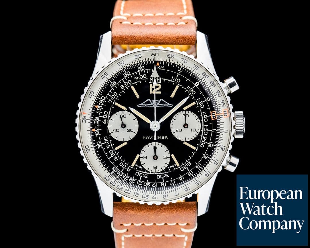 Image of Breitling 806 AOPA Navitimer SS Black Dial