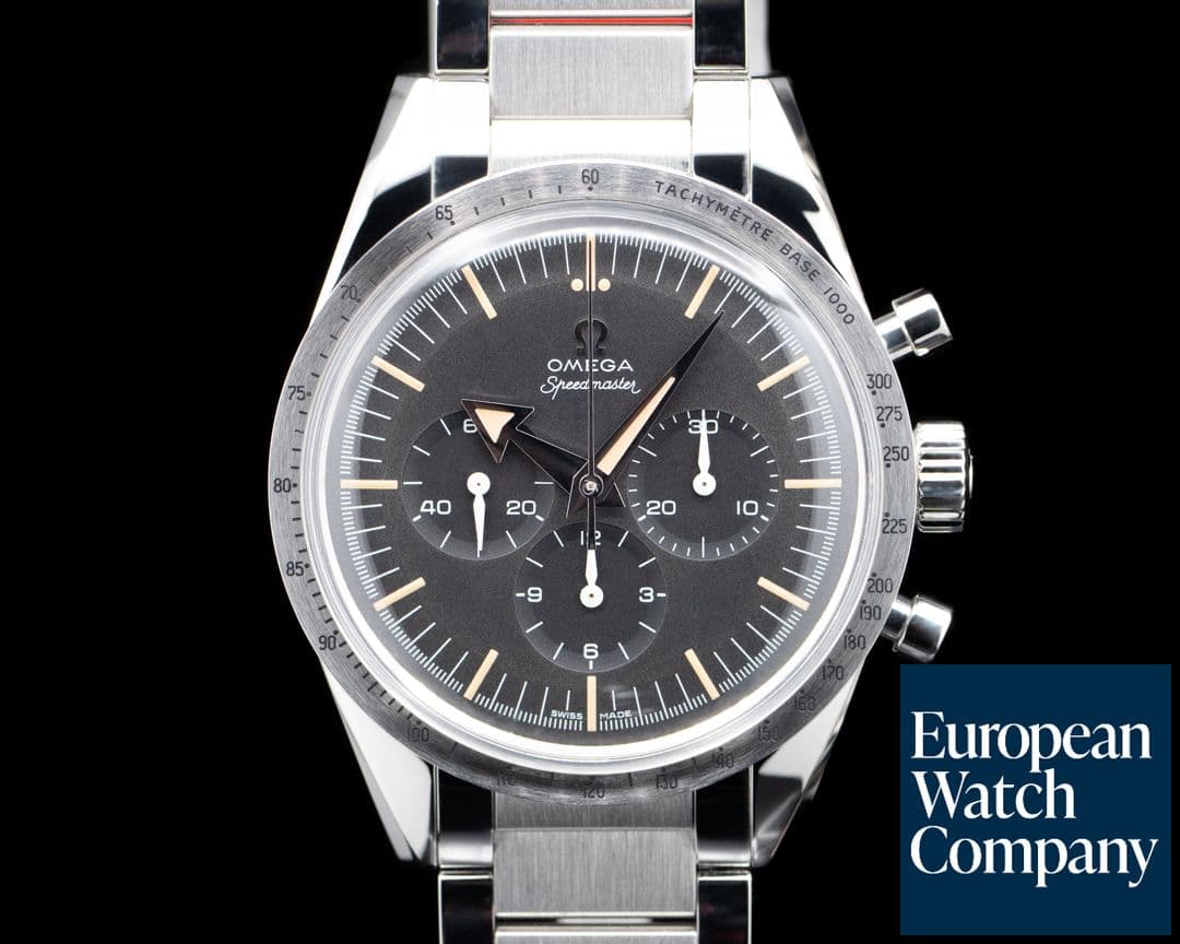 Image of Omega Speedmaster 1957 Trilogy SS Black Dial