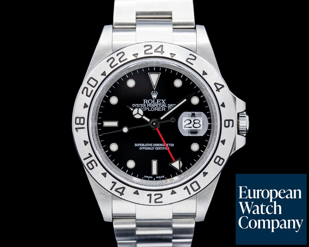 Image of Rolex 16570 Explorer II SS Black Dial