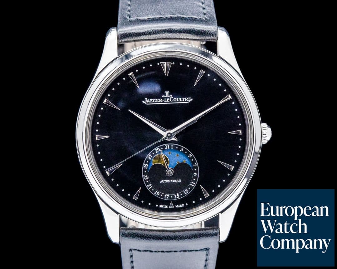 Image of Jaeger LeCoultre Q1368470 Master Ultra Thin Moonphase SS Black Dial
