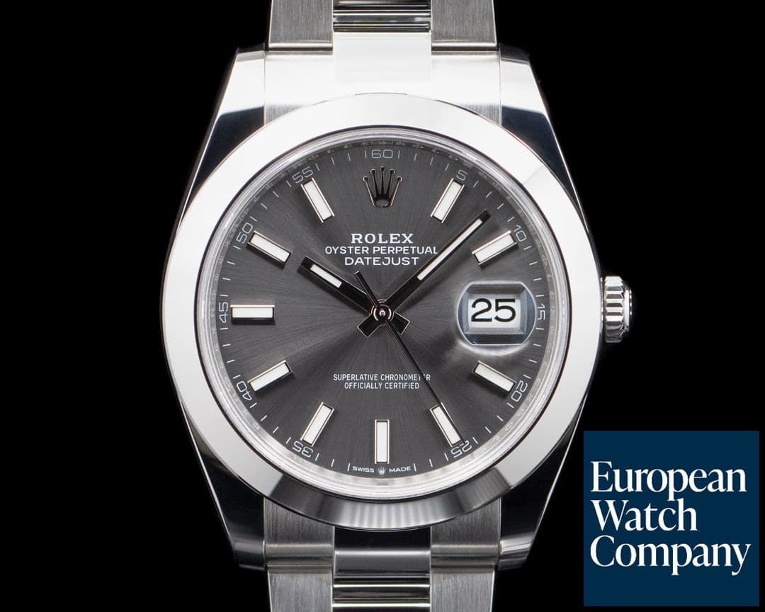 Image of Rolex 126300 Datejust 41 SS Rhodium Stick Dial