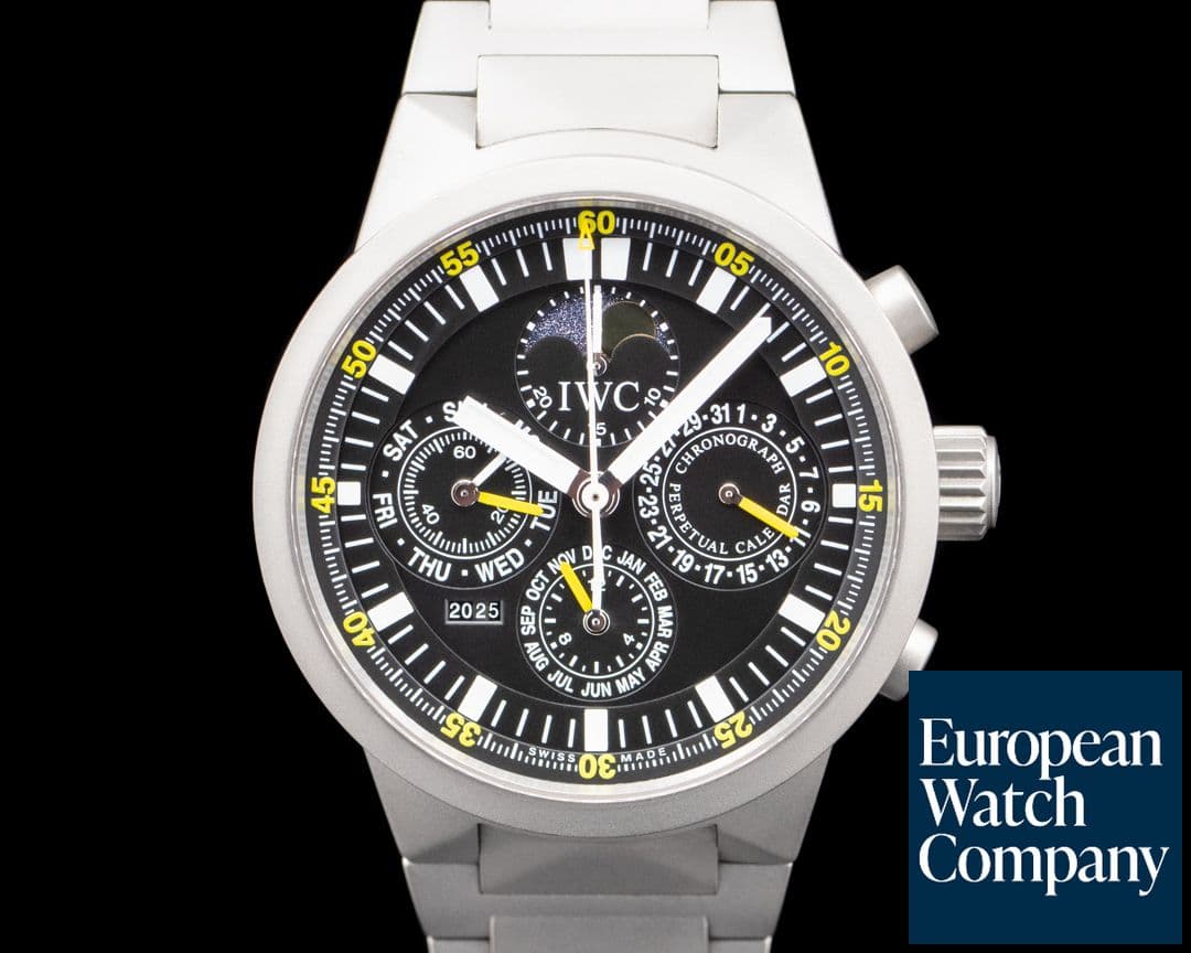 Image of IWC IW3756-03 GST Perpetual Calendar Titanium Black Dial