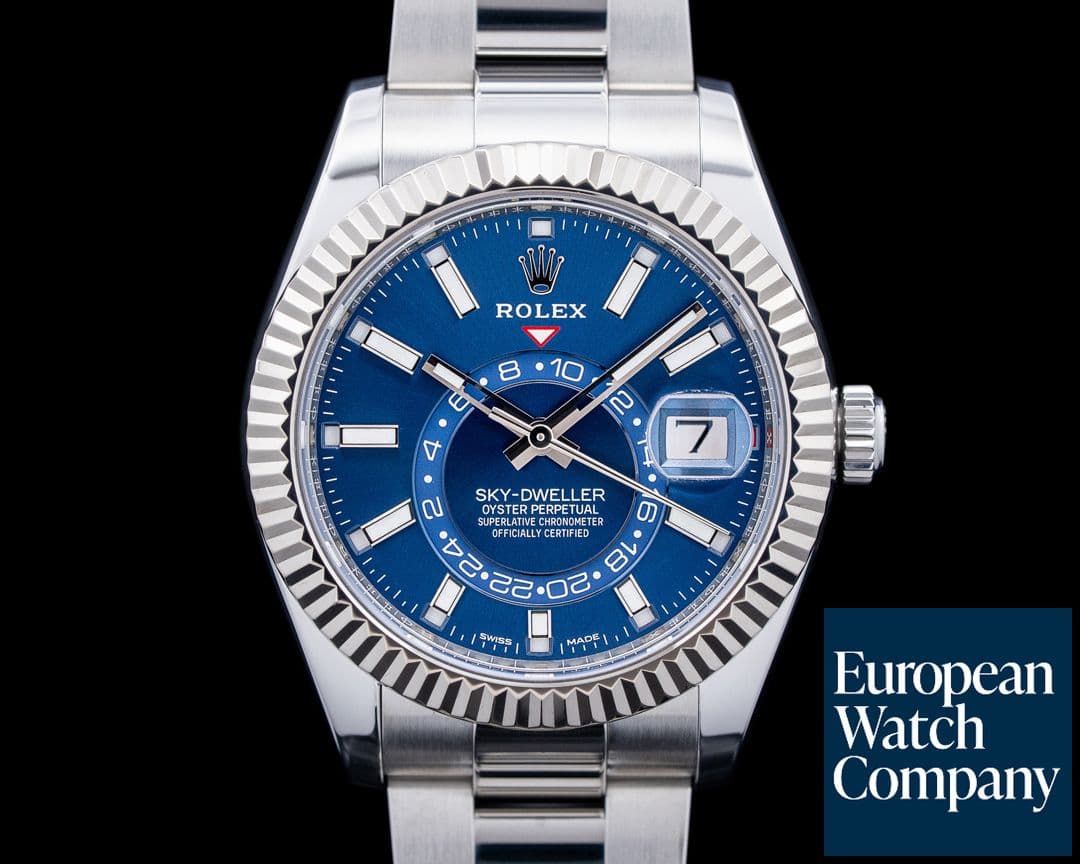 Image of Rolex 326934 Sky-Dweller SS Blue Dial