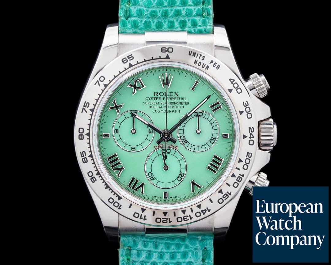 Image of Rolex 116519 Daytona "Beach" 18K White Gold Green Dial