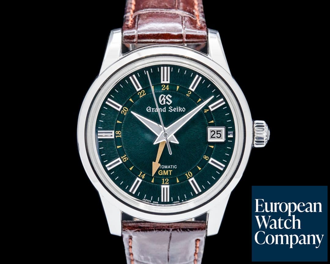 Image of Grand Seiko SBGM241G Elegance GMT SS Green Dial